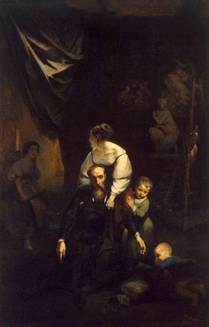 Tassaert, Octave - Death of Correggio - 1834 - The Hermitage, St.Petersburg